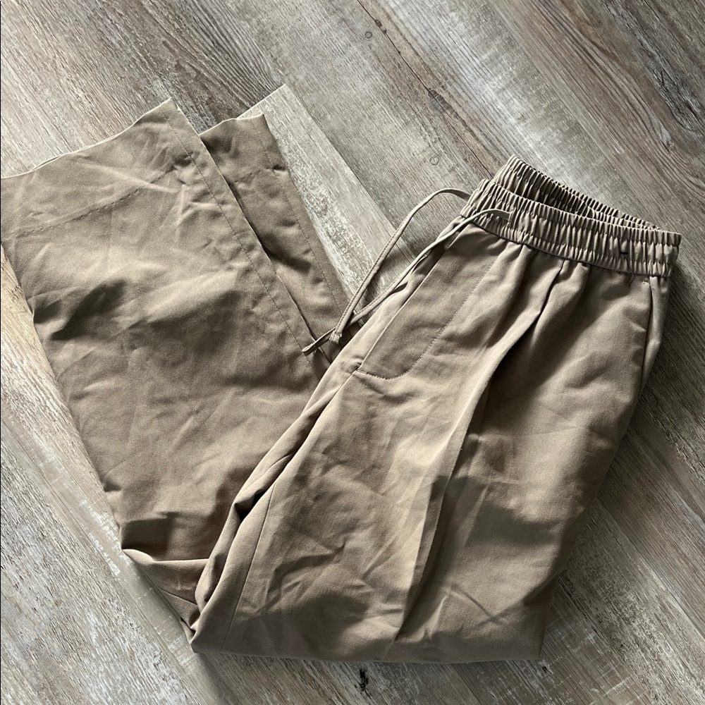 Topten | Drawstring Tan Dress Pants